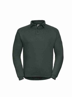 Besticktes Langarmpolo Russel Heavy Duty Workwear T-Shirt Z010